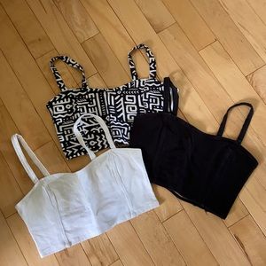 3 for 1 bundle of Garage bandeau/bralettes